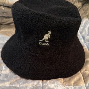 Kangol Classic Black Bucket Hat